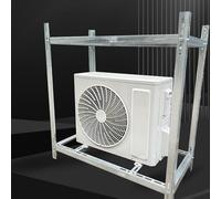 Staffa di supporto da pavimento resistente regolabile per condizionatore d'aria e pompa di calore antivibrazione Mini supporto a terra diviso Soluzione di montaggio universale per compressore HVAC