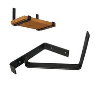 Staffa di supporto for mensole, staffa for mensole for carichi pesanti da 50 kg, staffa in metallo for montaggio a parete, staffa for mensole galleggianti industriali, con viti e tasselli(15cm/5.9in)
