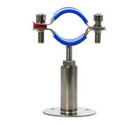 Staffa di supporto for tubi regolabile in acciaio inossidabile 304 con cuscinetto in gomma for dell'acqua grandi dimensioni, fascetta stringitubo((Φ150-159))
