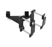 Staffa di supporto per asta portabandiera in acciaio inox per ringhiere del balcone, design senza trapano, resistente, con 4 punti fissi, compatibile con recinzioni, ponti e camper