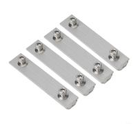Staffa di supporto per barra di supporto per connettore per pannello solare in alluminio, per modulo fotovoltaico, guida all'installazione, 14 cm (4 pezzi)