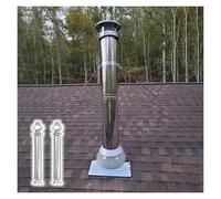 Staffa di supporto per camino, stabilizzatore per tubi in acciaio inox, montaggio a parete per ventilazione, protezione da vento e neve, installazione laterale/superiore