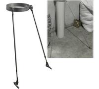 Staffa di Supporto per Canna fumaria in Acciaio Inox, Adatta per Tetto/Parete/Pavimento - Resistente al Vento e alle Alte Temperature - Adatta per Tubi Fino a 105 mm (4,1 Pollici) di diametr