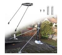 Staffa di supporto per canna fumaria, supporto per tetto per tubi di stufa a legna, supporto rotondo per tubo di ventilazione/drenaggio da 8, 10, 15, 20, 25, 30 mm di diametro (diametro del cerchio