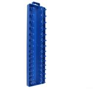 Staffa di supporto per chiave a bussola metrica da 3/8", vassoio in plastica per prese profonde e standard da 6-20 mm, blu, per officina e Ga