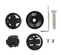 Staffa di supporto per GPS per bicicletta, in alluminio, per Garmin Edge, per Bryton Rider, attrezzatura di navigazione per ciclismo (nero)