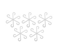 Staffa di supporto per la crescita delle piante in acrilico, confezione da 5, trasparente, con supporto per foglie, struttura stabile per una crescita sana verso l'alto