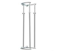 Staffa di supporto per lavello in acciaio inox, senza trapano | Supporto per lavello senza trapano, staffa regolabile per lavabo, telaio in acciaio antiruggine, cuscinetto antiscivolo per