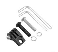 Staffa di supporto per luce della bicicletta in lega di alluminio per Brompton pieghevole, supporto da tavolo per codice fotocamera CNC, leggero e resistente all'usura, nero, rosso, oro, argento (nero