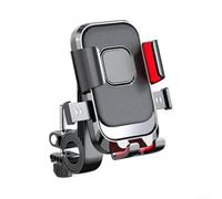 Staffa di supporto per telefono da moto con rotazione a 360 gradi e design ammortizzante, con blocco sicuro in un secondo e cuscinetti di protezione antiscivolo (maniglia)