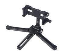 Staffa di supporto per treppiede da tavolo in lega di alluminio girevole a 360 gradi con supporto a scarpa fredda Gamma di serraggio 62-87 mm (nero)
