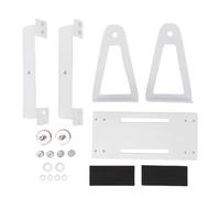 Staffa di supporto per ventola multiuso girevole a 360 gradi per ventola di raffreddamento per computer da scrivania Ventilazione in lega di alluminio 120mm 140mm Ventola per PC (Bianca)
