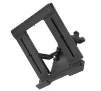 Staffa di Supporto Pieghevole in Plastica Regolabile per Tablet PC da 7-11" e Telefono Cellulare, Bianca, Staffa da Tavolo per Universale (BLACK)