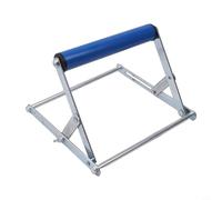 Staffa di supporto regolabile per macchina da taglio in metallo, altezza regolabile 55-135 mm, treppiede pieghevole, telaio ausiliario portatile per banco da lavoro e (blu)