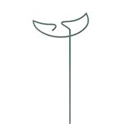 Staffa di supporto stabile per fiori in metallo per giardino, cortile, patio, resistente all'usura, traliccio per piante in vaso a cinque punte, stella, luna, cuore, triangolo, esagono, quadrato