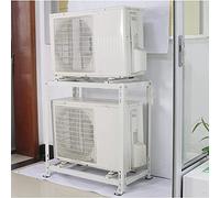 Staffa di supporto universale AC - Supporto resistente per assorbimento degli urti per sistemi a condensatore e pompa di calore, base resistente per montaggio a pavimento