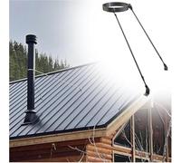 Staffa di supporto universale in acciaio regolabile per tubi da 100-250 mm, montaggio a parete/soffitto per tubi da 170 mm di diametro (17 cm), soluzione di installazione versatile