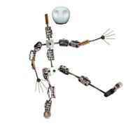 Staffa di Tiro di Animazione Stop Motion in Acciaio Inossidabile, Scheletro di Personaggio Fai da Te 12CM-20CM, Adatto per La Progettazione di Personaggi di Animazione Stop Motion,17CM