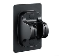 Staffa doccia regolabile ispessita per installazione in bagno con sedile perforato, progettato per un supporto sicuro della maggior parte dei soffioni doccia standard (nero opaco)