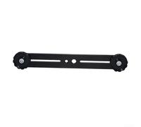 Staffa Doppia Camera Alluminio 1/4" Estensibile 210mm | Lega alluminio robusta, per vite 1/4", estensione 4-18cm, per ideale per flash esterni, per montaggio rapido
