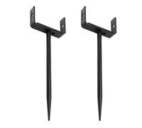 Staffa Downspout in Ferro Zincato Resistente Confezione da 2 Rivestiti per Durat