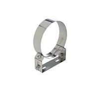 STAFFA FASCETTA MURALE REGOLABILE A DOPPIA PARETE IN ACCIAIO INOX