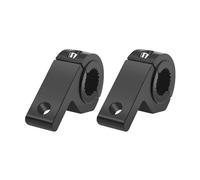 staffa fendinebbia Kit di montaggio per morsetti per barre luminose per moto, 2 pezzi, staffe per tubi, accessori per fendinebbia per, neri