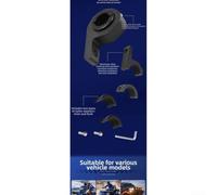 Staffa Fendinebbia per atv Lega Alluminio IP67 Staffa Fendinebbia | Lega alluminio, dimensioni 5x2x7cm, compatibilità per moto e per atv, finitura nera