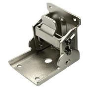 Staffa for gamba pieghevole 4 pezzi Connettore invisibile anticorrosione con cerniera autobloccante a 90 gradi(Silver)