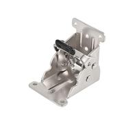 Staffa for gambe pieghevoli Cerniera pieghevole da 4 pezzi for staffe for tavolo 180 con bloccaggio della staffa freno (oro 90 gradi)(90 degree silver)