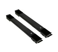 Staffa for lavatrice in 2 pezzi, base for frigorifero regolabile e mobile, staffa for rulli mobili(Black)