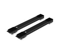 Staffa for Mobili, Base Robusta for Rulli for Elettrodomestici, Strumento Mobile Con 24 Rulli, Lavatrice E Accessori for La Casa(Black 2pcs)