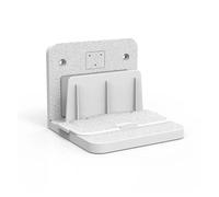 Staffa for montaggio a parete Staffa for box TV for piccole apparecchiature, robusta e multicompatibile, salvaspazio(White)