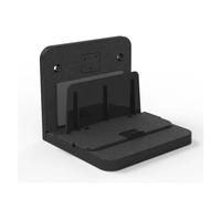 Staffa for montaggio a parete Staffa for box TV for piccole apparecchiature, robusta e multicompatibile, salvaspazio(Black)