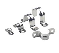 Staffa for morsetto for sella a cavallo da 20 pezzi in acciaio inossidabile 304 con scheda for tubo ispessita tipo U, for dell'acqua Per tubi(75mm)