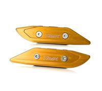 Staffa for specchio guidato con coperchio del foro dello specchio CNC for moto compatibile con TMAX 530 2012-2017(Gold)
