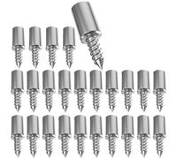 Staffa for vite autofilettante a croce in ferro e silicone | 20/30/50 pezzi, 2,5 cm, ferro silicone, custodia in gomma: armadietto, libreria, espositore, ufficio.(30PCS)