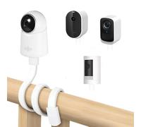 Staffa girevole con connettore filettato standard da 1/4"-20",compatibile con telecamera Ring/Eufy/Arlo/Wyze,Compatibile con le telecamere Ring Stick Up Cam Plug-in,EufyCam 2C/2 Pro/2C Pro,Arlo Ultra