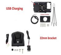 Staffa GPS Manubrio Supporto Per Porta Di Ricarica USB Wireless Per Navigatore GPS Telefono Cellulare Per TMAX T MAX T-MAX 530 DX SX T-max 560 Per Moto(22mm USB Holder)