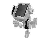 Staffa GPS Manubrio Supporto Per Telefono Cellulare Antiurto Per Moto Caricabatterie Di Tipo C Regolabile Antifurto Staffa Di Navigazione A Sgancio Rapido(Uncharged - Gray a)