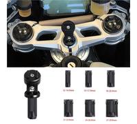 Staffa GPS Manubrio Supporto Telefono Supporto Manubrio A Tre Punte Supporto Telefono Specchietto Retrovisore Moto Supporto Telefono Navigatore Supporto Manubrio(Stem Mount-G)