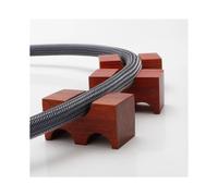 Staffa HiFi in Filo di Palissandro Supporto per Linea Supporto per Cavo Supporto per Cavalletto Anti-Shock Cuscinetti per Piedi