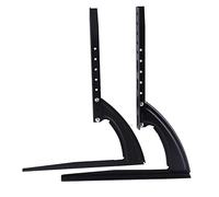 Staffa in Acciaio e Metalloper TV a Schermo Piatto LED LCD, a Due Gambe, Altezza Regolabile, Base Triangolare Interna ((14”-42”))