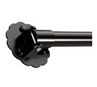 Staffa in acciaio inox con asta regolabile, design girevole, per bagno e cabi, asta antiscivolo, sistema di binari ad angolo di 180°