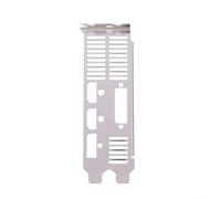 Staffa in metallo IO Shield per GTX 730 per 750 1050Ti 1650 - Cover per slot GPU argento con protezione EMI e antipolvere, piastra posteriore a lunga durata per case PC, 8 cm/12 cm (12 cm)