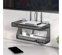 Staffa in metallo scaffale per router da parete per le scatole TV remote