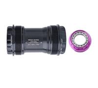 Staffa inferiore di precisione T47 68-73 mm con finitura anodizzata nero