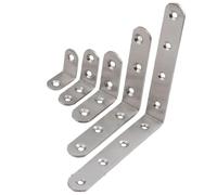 Staffa ispessita for connettore a L a destra da 90 gradi, codice angolare in acciaio inossidabile, 5 pezzi(20 x 20 x 16 x 2.0)
