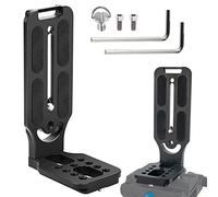 Staffa L Fotocamera, Staffa a L Riprese Verticali, Piastra a Sgancio Rapido L, Supporto a L per DSLR, DSLR Verticale L Staffa, con Chiave e Vite, per Treppiede, Testa Sferica, Stabilizzatore Gimbal