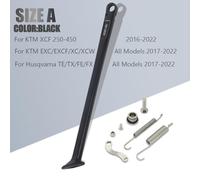 Staffa laterale per parcheggio moto Cavalletto laterale for parcheggio moto con molla/adatto for K TM SX SXF EXC EXCF XC XCF XCW XCFW 125 200 250 300 350 450 500 530(A Black)